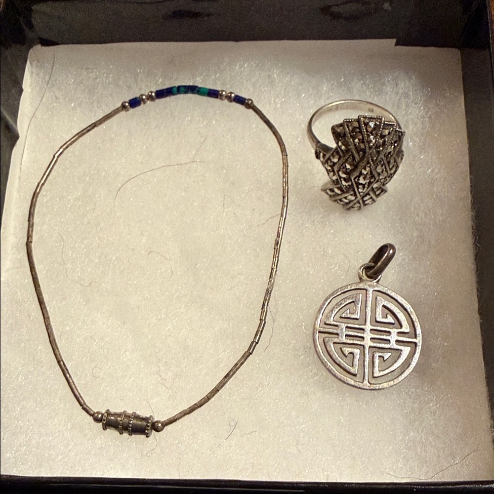 Silver jewelry collection